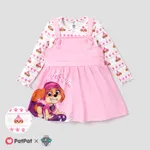 PAW Patrol Toddler Girl Allover Snowflake Print Graphic Top and Camisole Dress sets  image 2