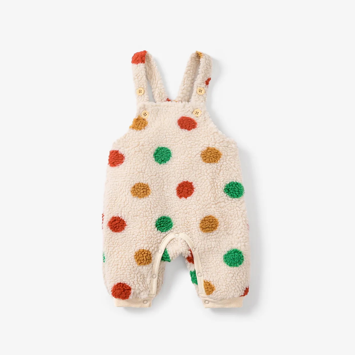 Baby Girl/Boy Polka Dot Double Layer Double-Breasted Elegant Jumpsuit