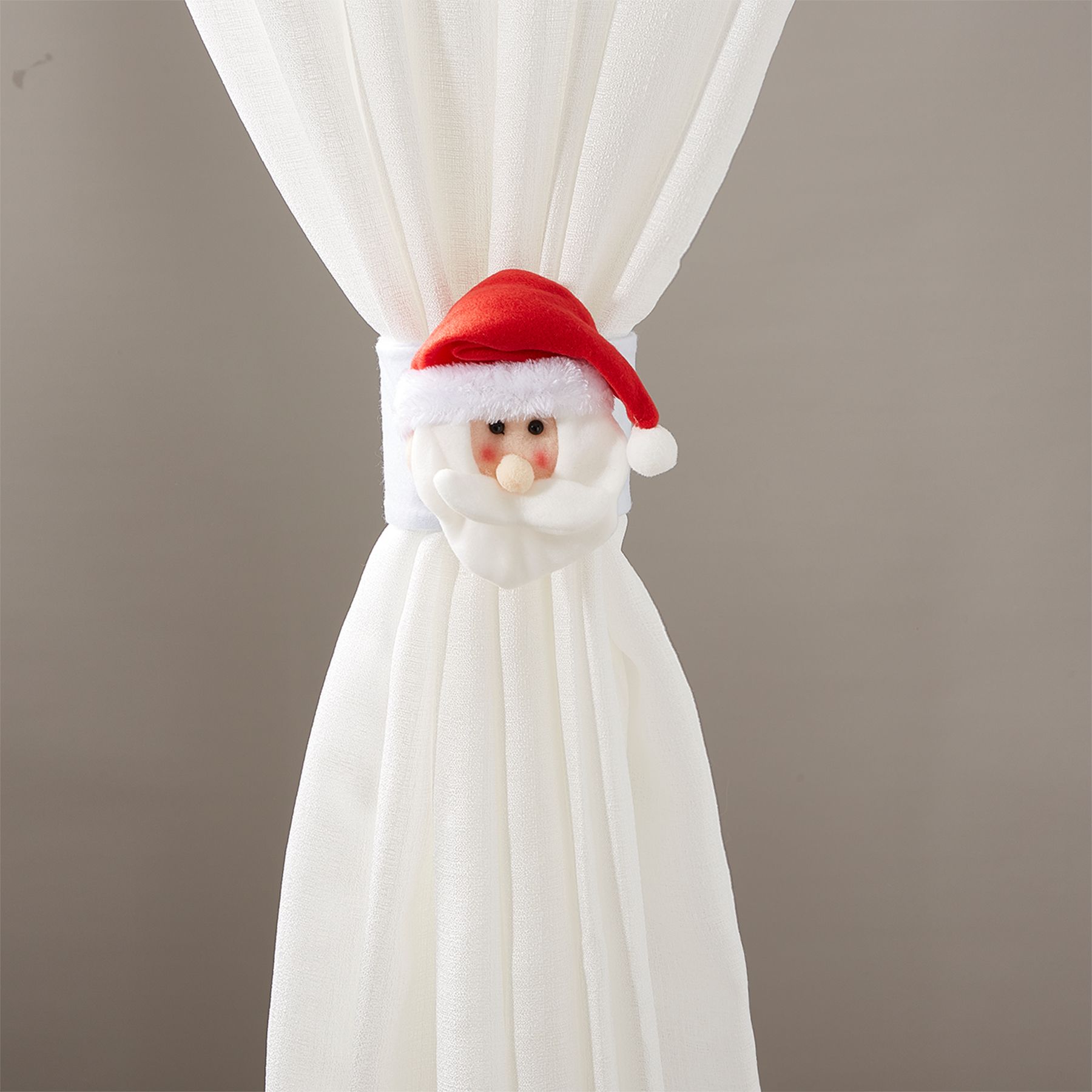 Cartoon Christmas Ornament Curtain Tieback Avec Finition Fine