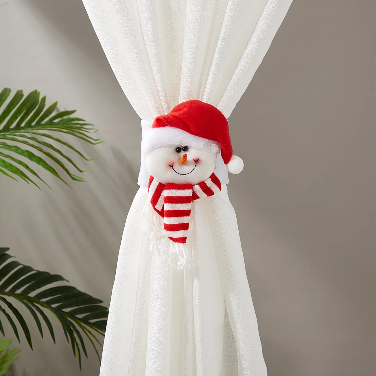Cartoon Christmas Ornament Curtain Tieback avec finition fine Couleur-B big image 1