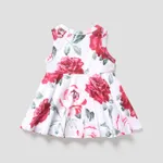 Baby Girl Allover Floral Print Flowy Sleeveless Tank Dress  image 2