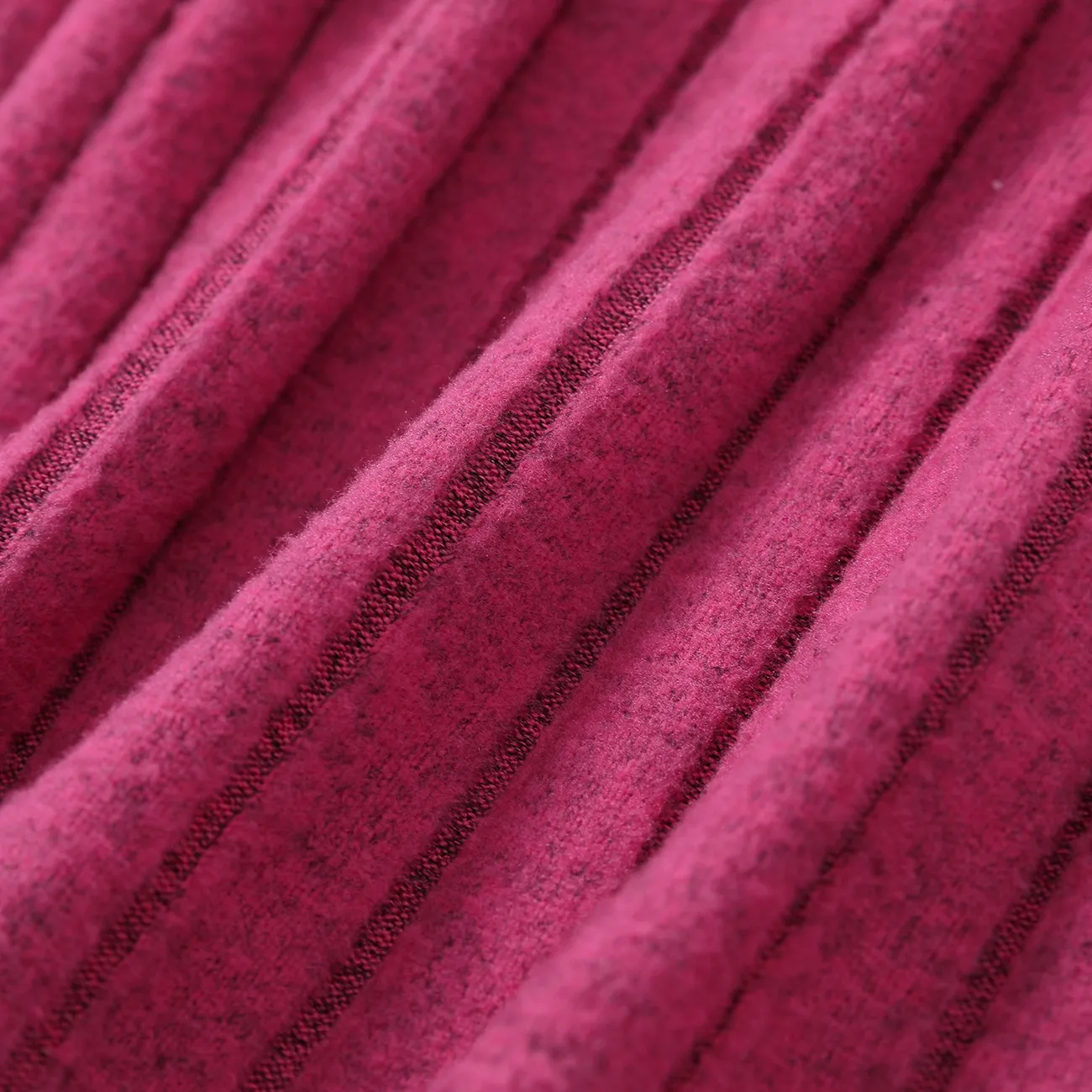 3 unidades Chicos Conjuntos Chica Color liso Costura de tela Rosa caliente big image 1