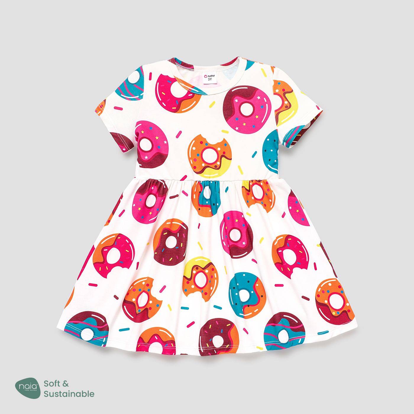 Naia Toddler Girl Donut Print Short-sleeve Dress