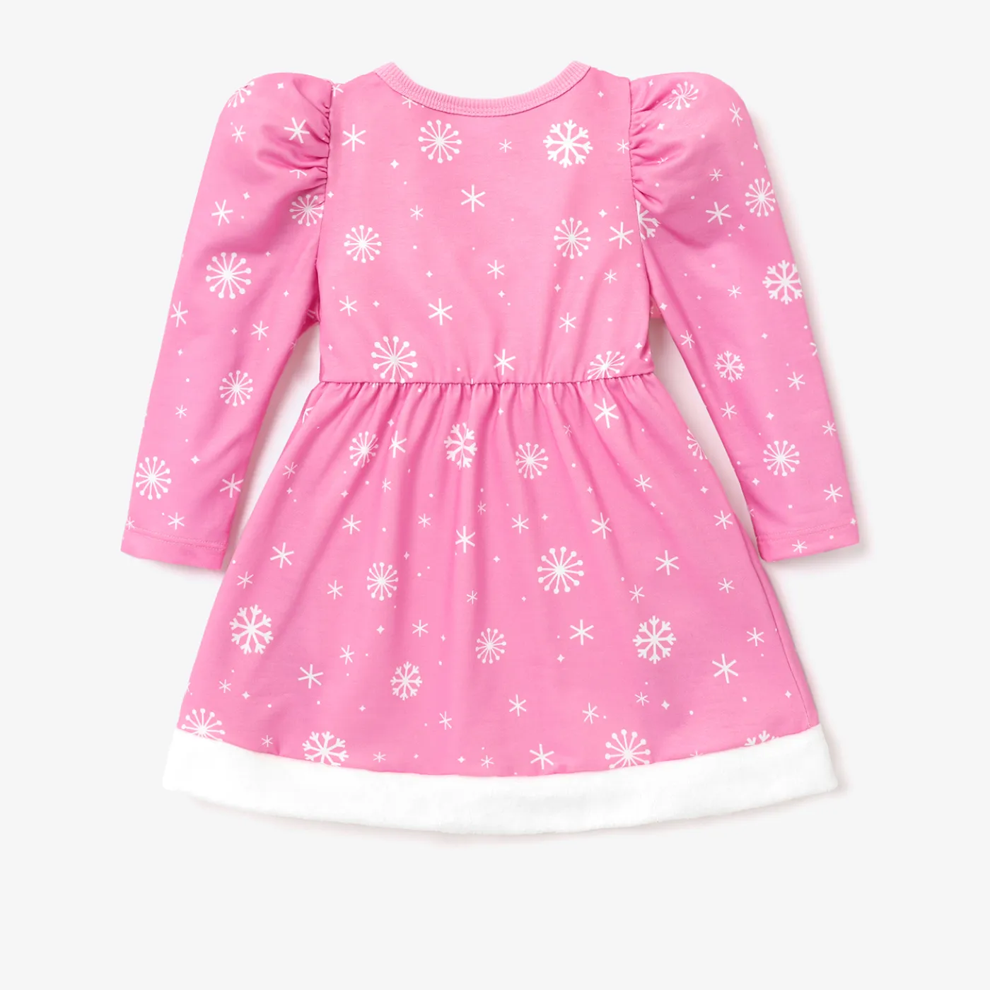 PAW Patrol Toddler Girl Snowflake Positioning Puff-sleeve Dress Pink image 2