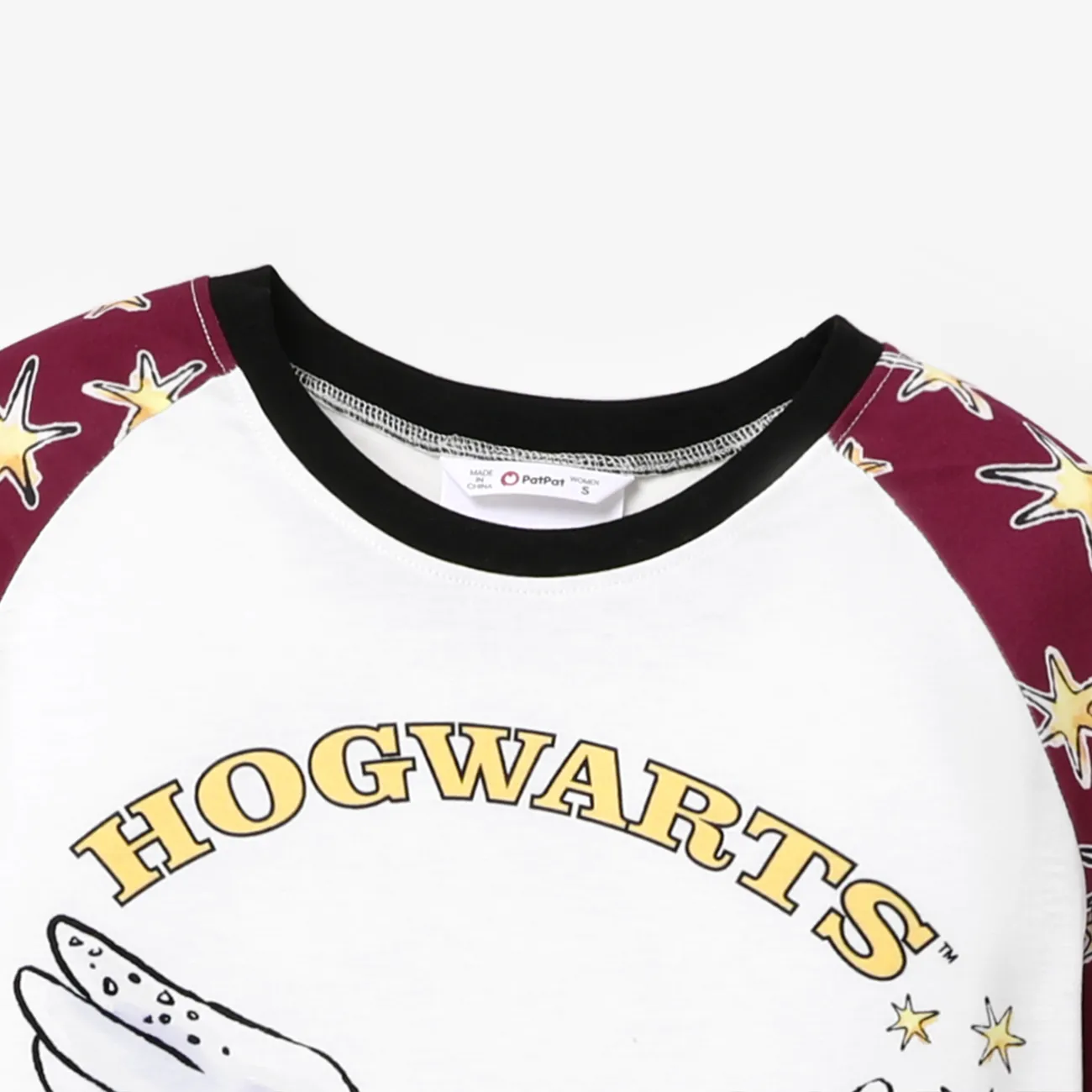 Harry Potter Familien-Looks Langärmelig Familien-Outfits Pyjamas (Flame Resistant) Burgundy big image 1