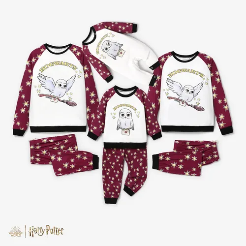 Harry Potter Christmas Family Matching Letter& Character Print Long-sleeve Pajamas Sets (Flame Resistant)