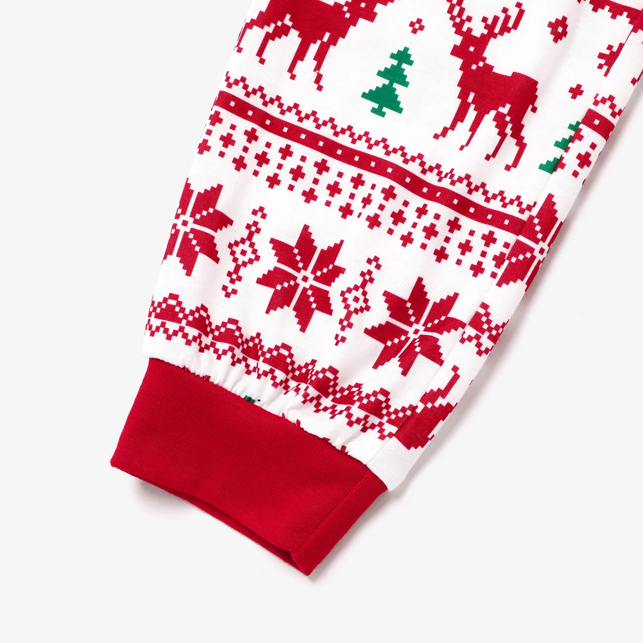 Helfer auf vier Pfoten Weihnachten Familien-Looks Hund Langärmelig Familien-Outfits Pyjamas (Flame Resistant) rot big image 1