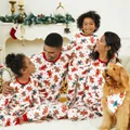 Christmas Cartoon Gingerbread Man Allover Print Family Matching Pajamas Sets (Flame Resistant)  image 2