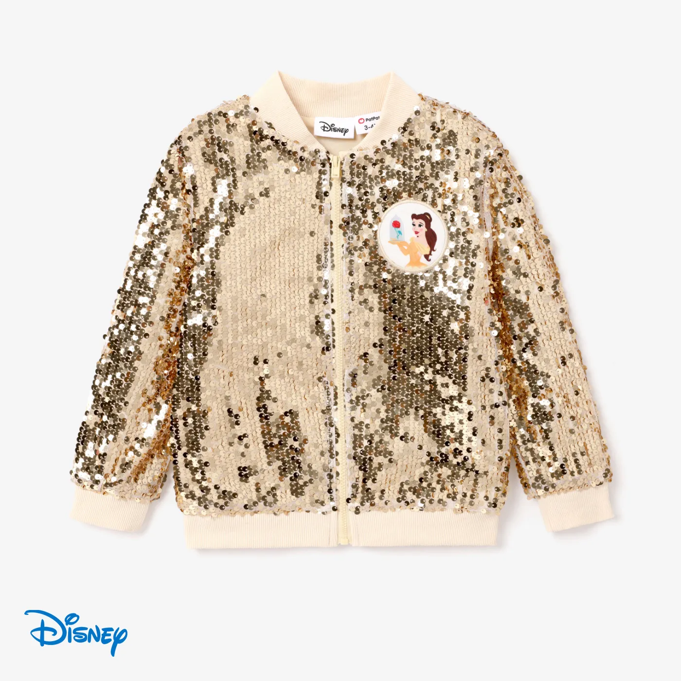 

Disney Princess Toddler Girl Character Print Long-sleeve Sequin Embroidered Long-sleeve Jacket or Mesh Tutu Short Skirt