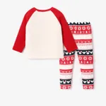 Disney Mickey and Friends Toddler Girl Character Print Warm Long-sleeve Top and Naia™ Pants Sets  Red image 5