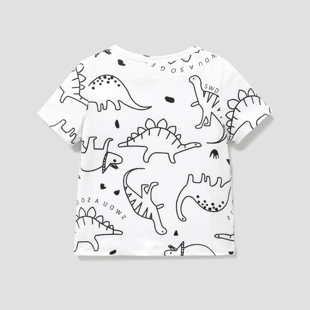 小童 男 童趣 恐龍 短袖 T恤 白色 big image 1