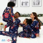 Frosty The Snowman Family Matching Christmas Allover Zip-up Hooded Onesies Pajamas(Flame Resistant)  image 2