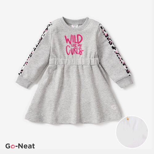 Go-Neat Toddler Girl Sporty Letter Print Dress