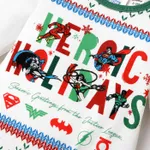 Justice League Daddy and Me Christmas Character Allover Print Pajamas Sets(Flame Resistant)  image 2