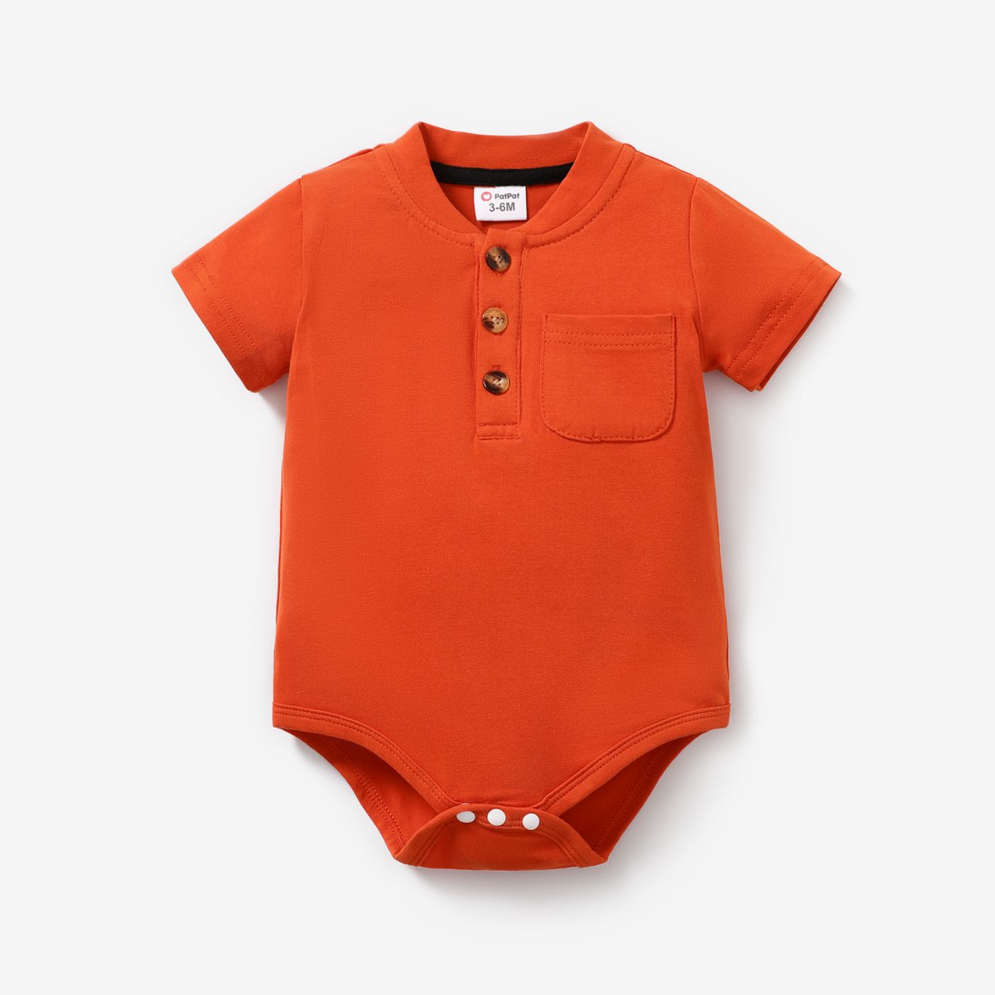 

Baby Boy/Girl 95% Cotton Button Front Short-sleeve Romper
