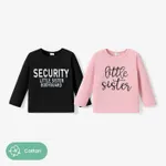 Toddler Girl/Boy Casual Letter Long Sleeve Tee    image 2