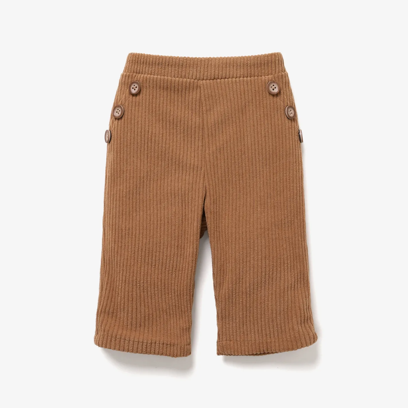 طفلة أساسية لون خالص تصميم Sweatpant big image 1