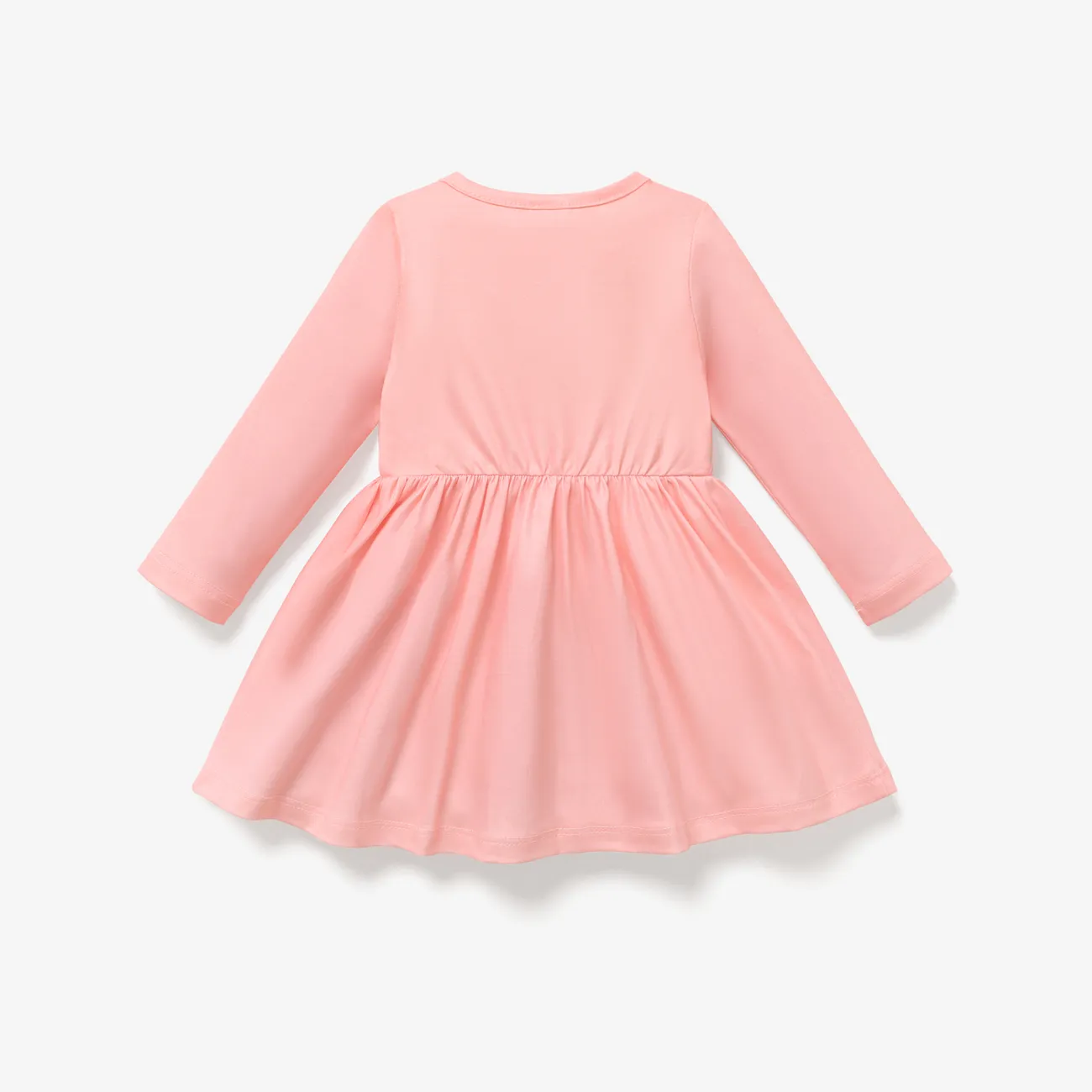 嬰兒 兔仔 甜美 長袖 連衣裙 粉色 big image 1