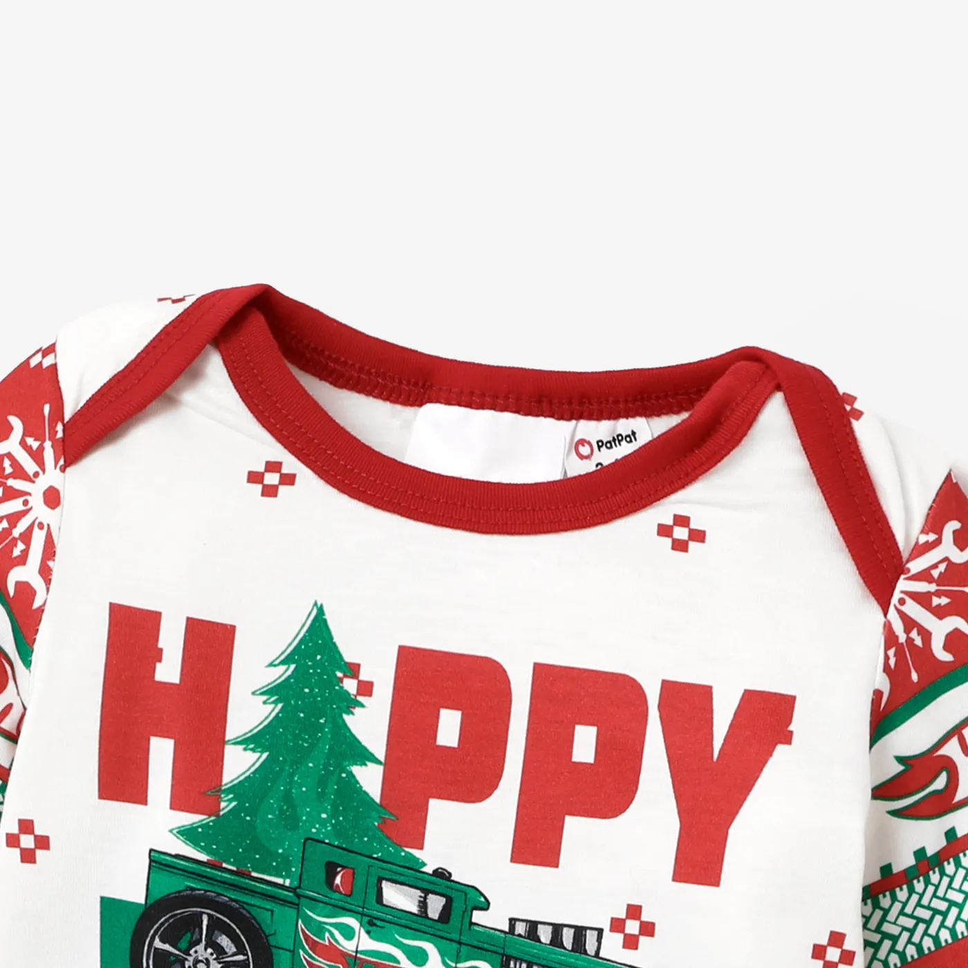 Hot Wheels Natal Pai e eu Conjuntos de roupa para a família Pijamas (Flame Resistant) Vermelho image 3
