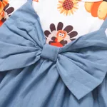 Baby Girl Sweet 3D Design Thanksgiving  Dress Set  image 3