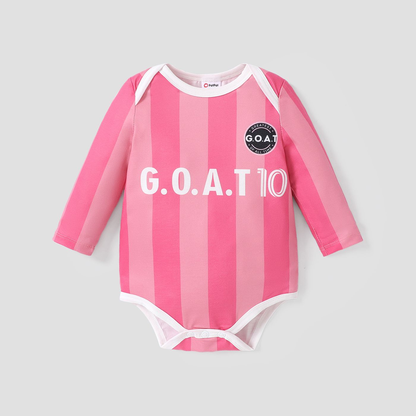 Baby Girl / Boy Stripe Color-block Design Casual Romper