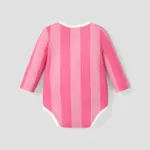 Baby Girl/Boy Stripe Color-block Design Casual Romper  image 2