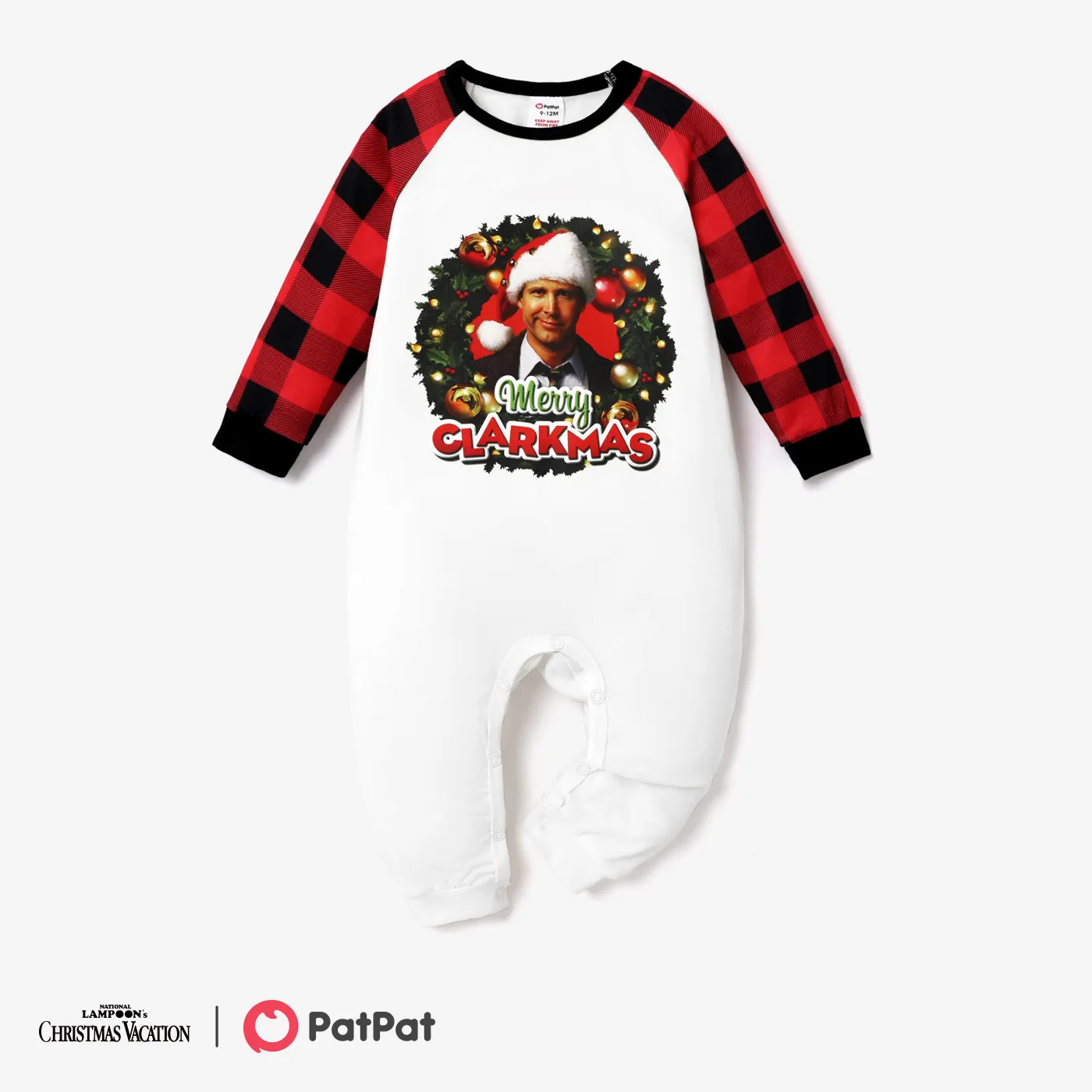 Christmas Vacation Natal Look de família Manga comprida Conjuntos de roupa para a família Pijamas (Flame Resistant) vermelho preto big image 1