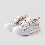 Toddler & Kids Girl's Childlike Cartoon Animal Unicorn & Stars Print Casual Shoes Beige