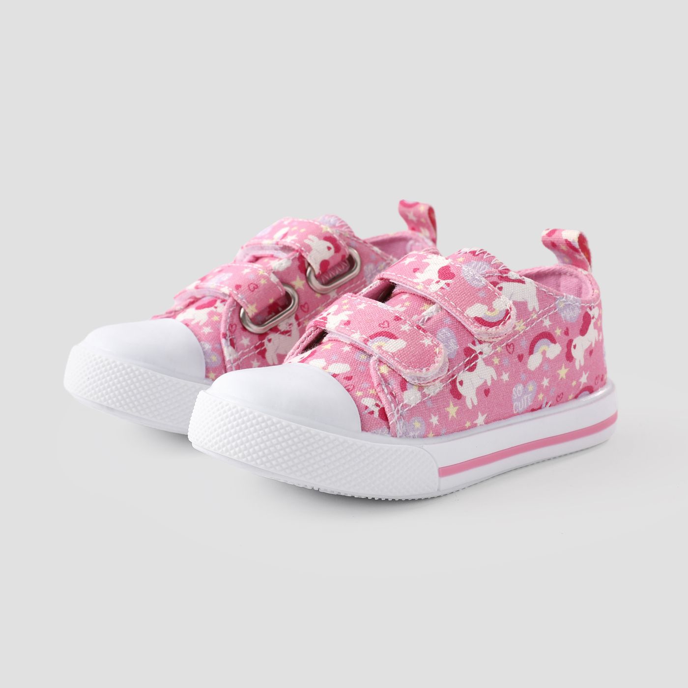 

Toddler & Kids Girl's Childlike Cartoon Animal Unicorn & Stars Print Casual Shoes