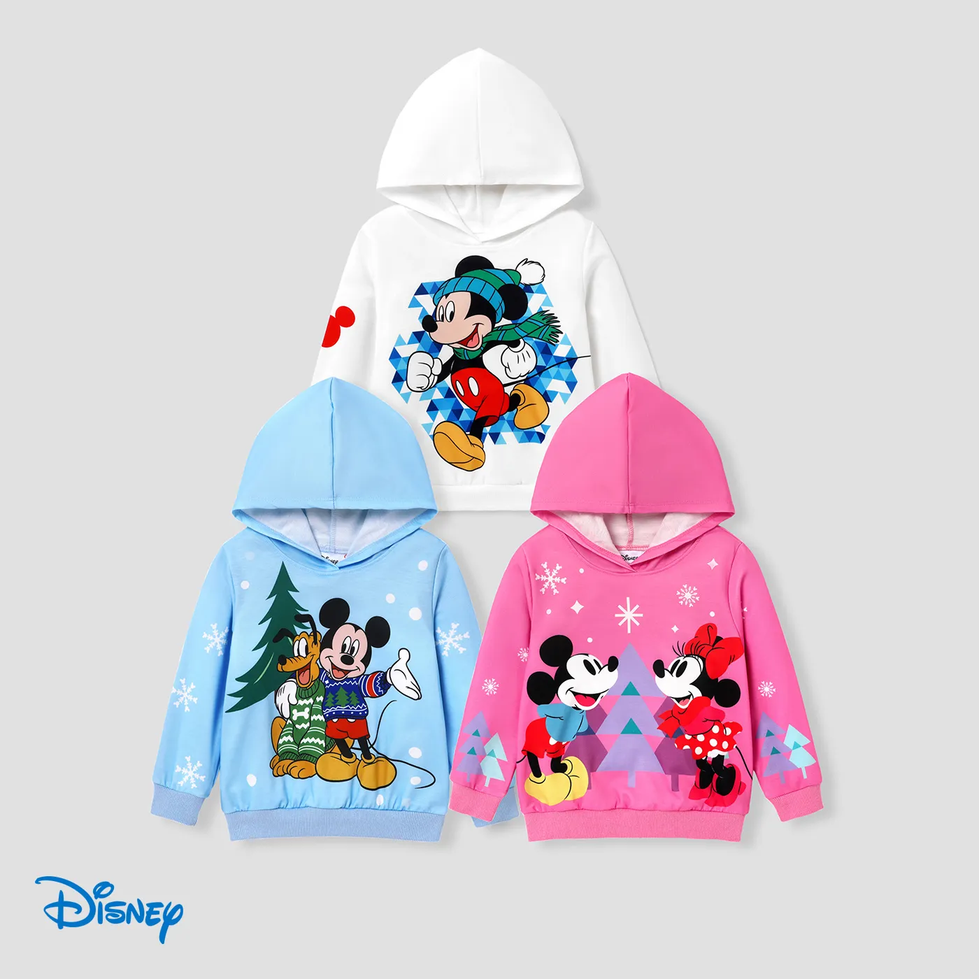 Disney Mickey and Friends Toddler Boy/Girl Character Print Hooded Sweatshirt 