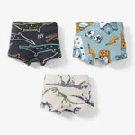 3pcs Toddler/Kid Boy Dinosaur Pattern Cotton Underwear Set  image 2