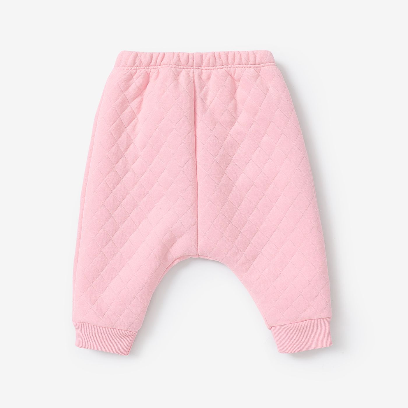 Baby Girl's Solid Color Cotton Casual Soft Textured Material Pants With Patch Pocket