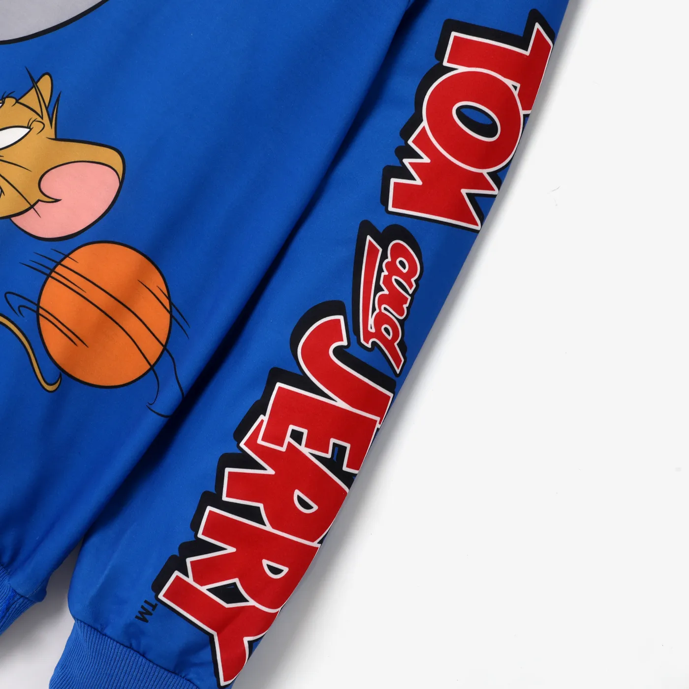 Tom and Jerry Daddy and Me Character Print Long-sleeve Hooded Top   image 4