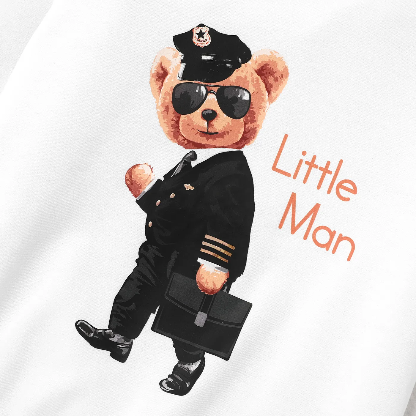 2pcs Toddler Boy Bear Pattern Set  image 3