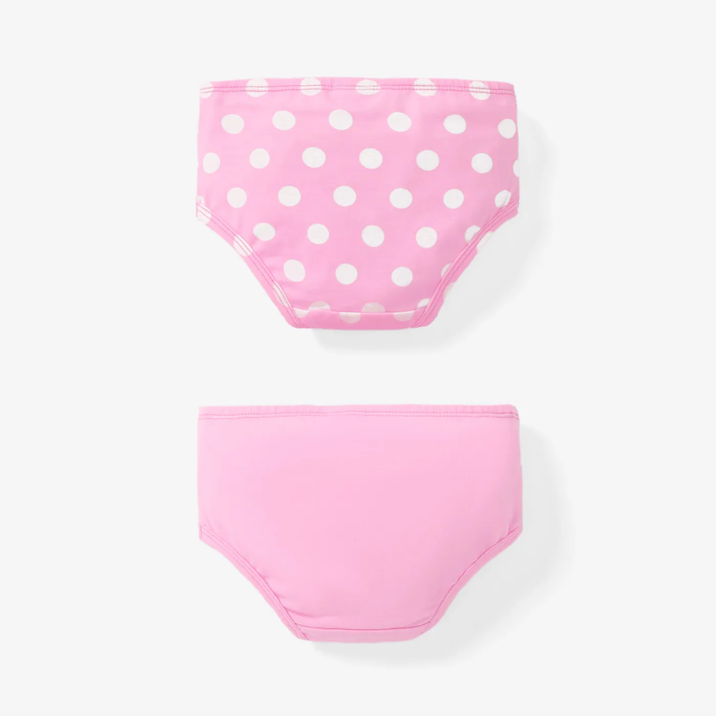 2pcs Toddler Girl Childlike Expression Underwear Set Pink image 2
