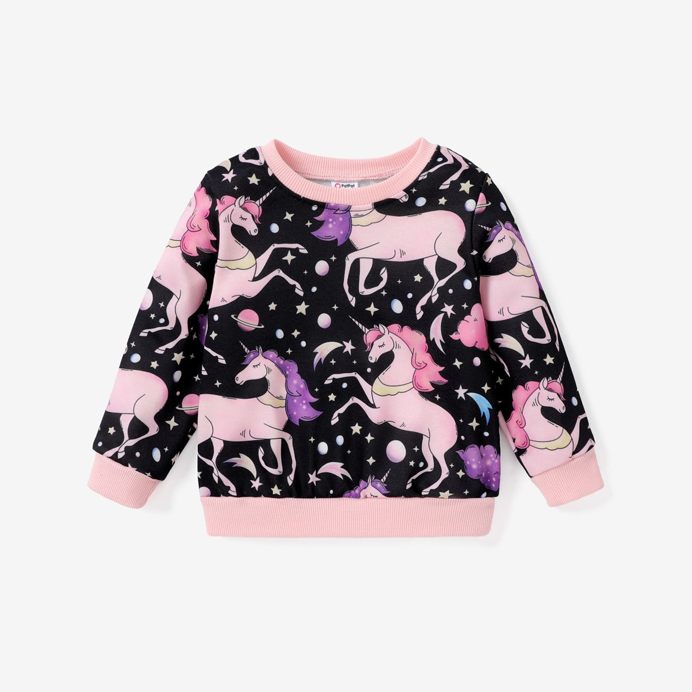 Toddler Girl Unicorn Animal Pattern Sweatshirt