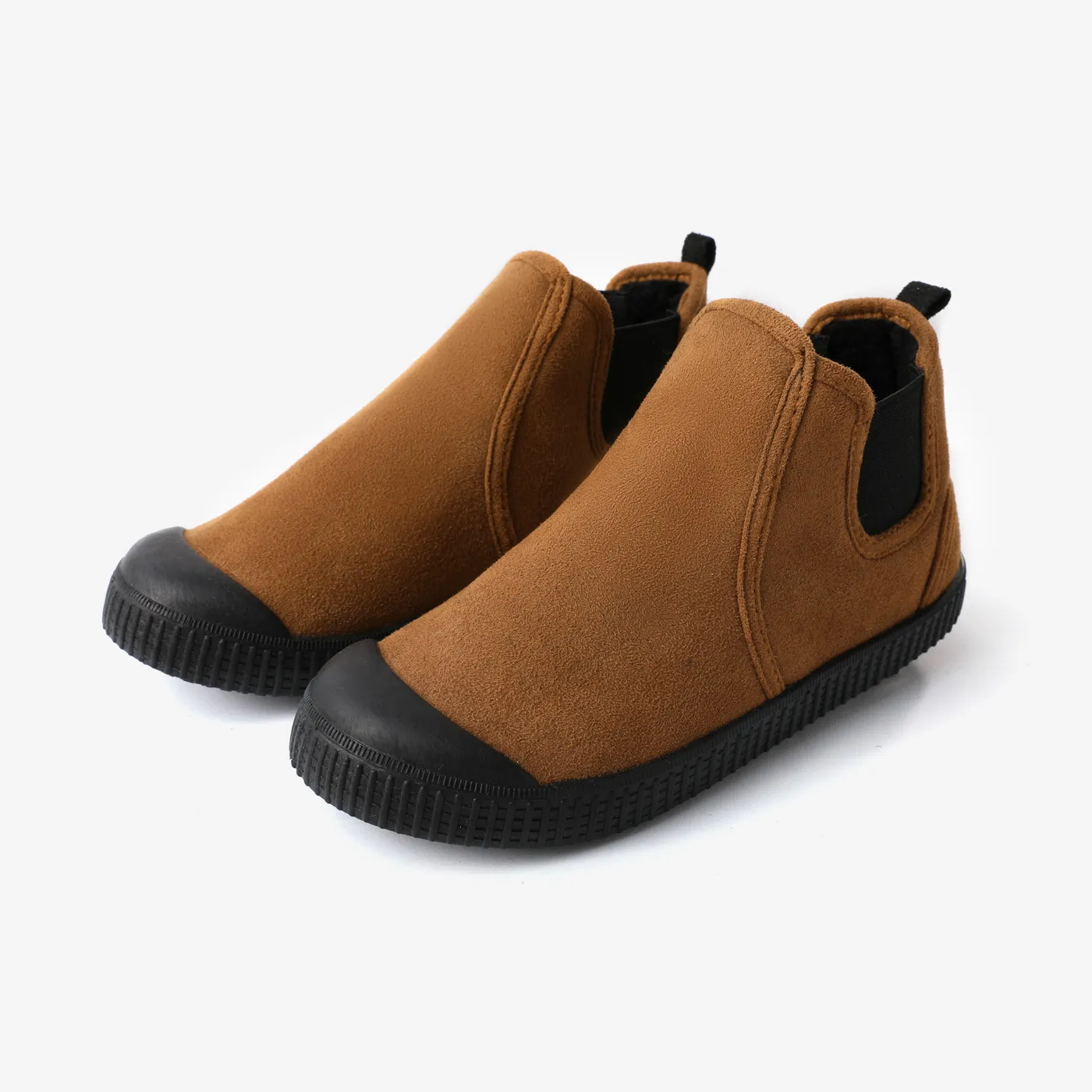 Toddler & Kids Stylish Casual Solid Color Slip-on Boots Brown image 2