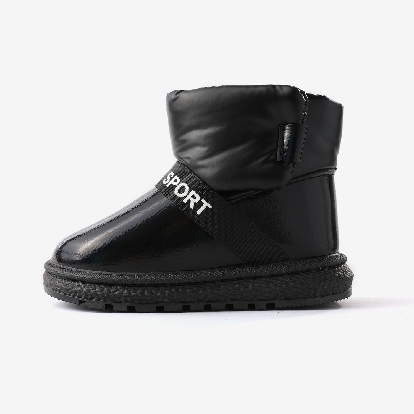 

Toddler & Kids Trendy Letter Pattern Velcro Design Snow Boots