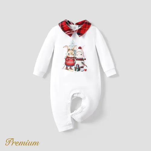 Baby Unisex Revers Hase Kindlich Langärmelig Baby-Overalls