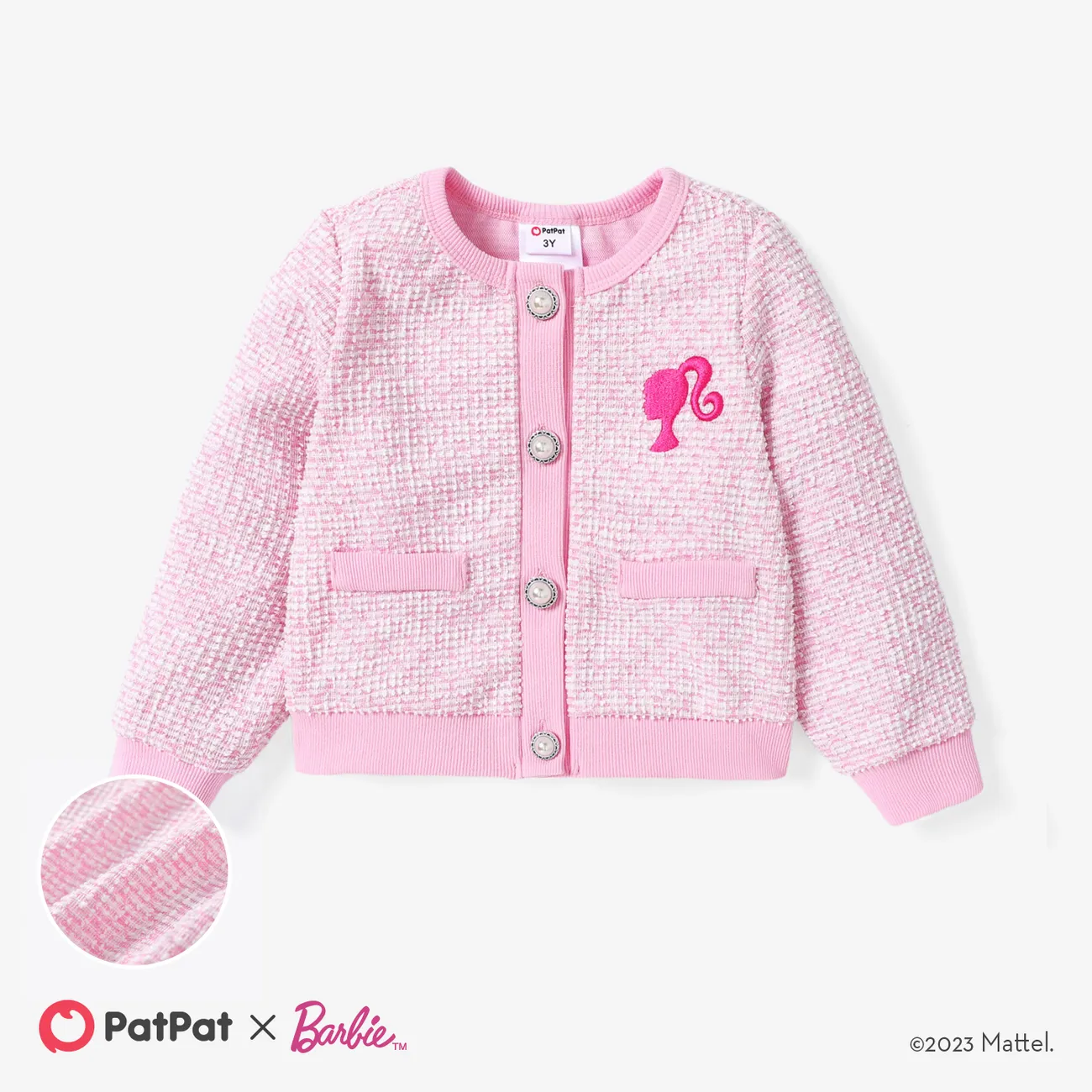 Barbie Toddler/Kid  Girl Character Print Sweet Secret Button Top or Dress   big image 1