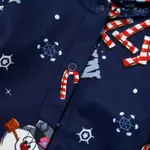 Frosty The Snowman Family Matching Christmas Allover Zip-up Hooded Onesies Pajamas(Flame Resistant)  image 6