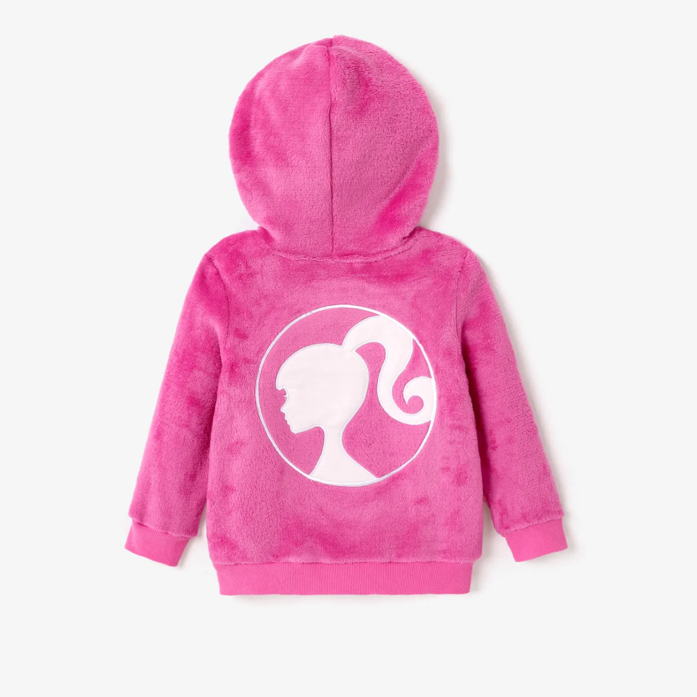 Barbie Plush Embroidered Graphic Coat Roseo image 3
