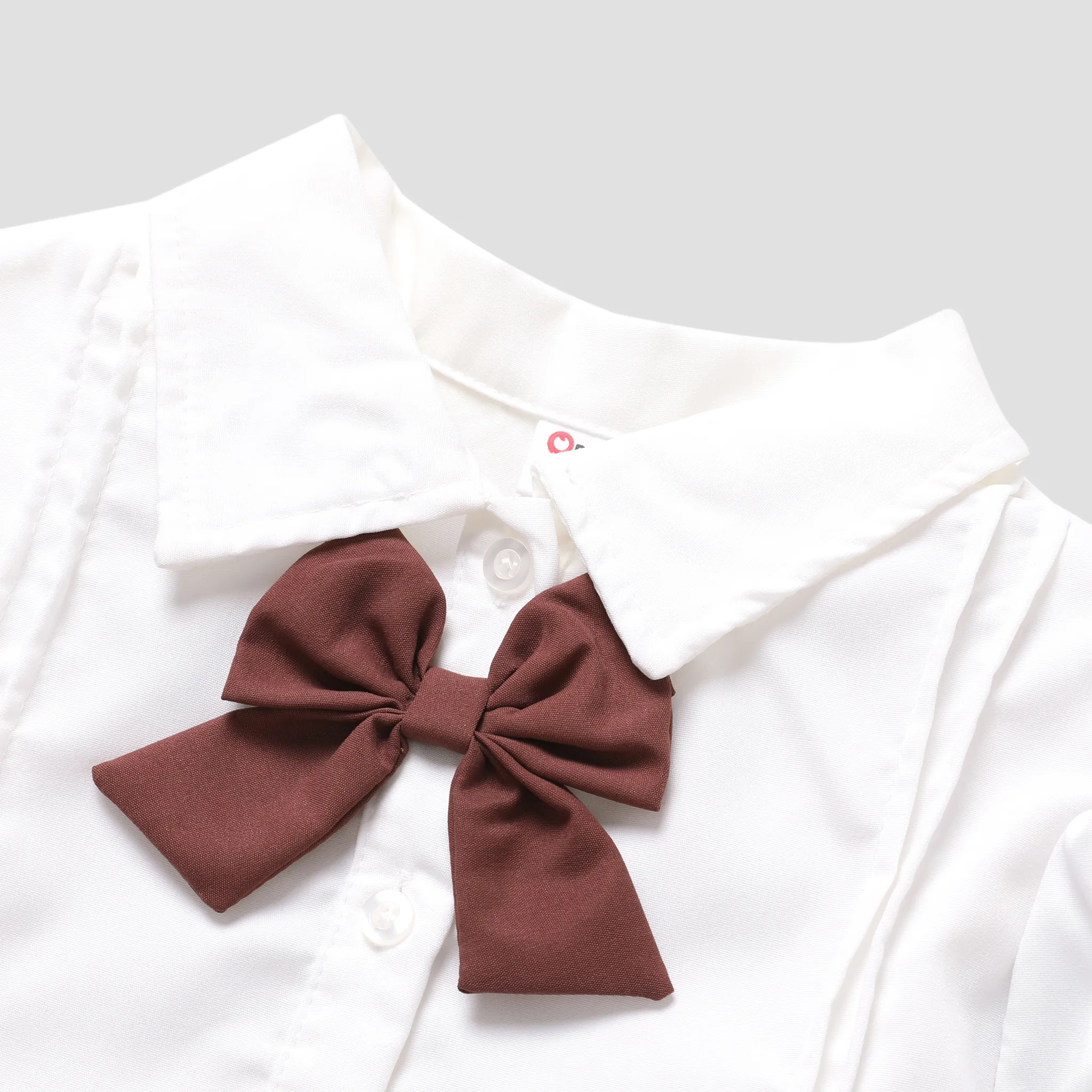  2PCS Kid Girl Sweet 3D Hyper-Tactile Skirt Set White image 4