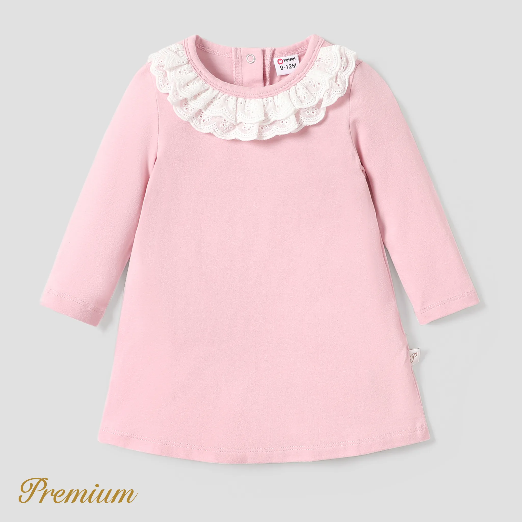 Baby Girl Sweet Ruffle Long Sleeve Dress