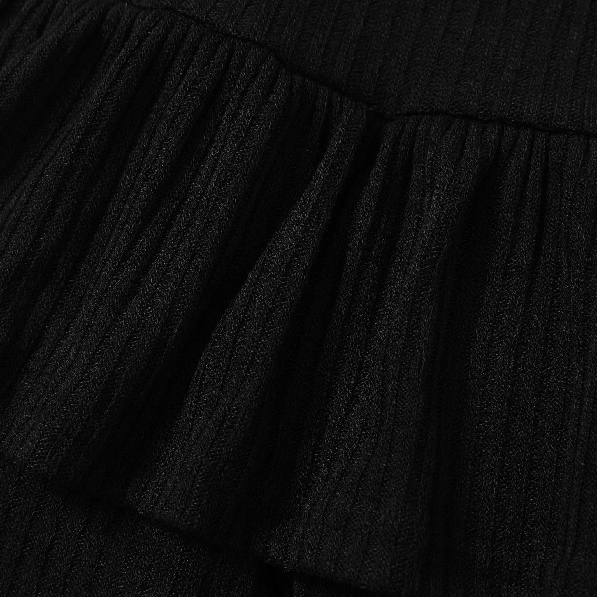 Kid Girl Ribbed Ruffled Solid Color Skirt Leggings  image 4