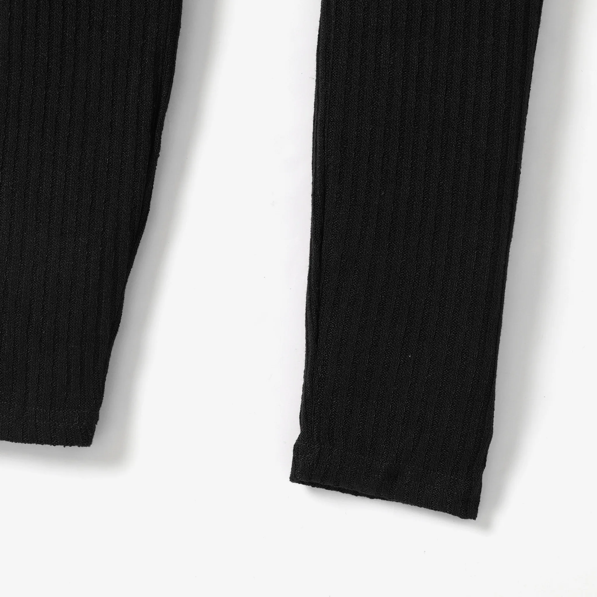 Kid Girl Ribbed Ruffled Solid Color Skirt Leggings  image 3
