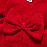 
Baby Girl Sweet Bow Decoration 3D Long Sleeve Dress   image 4