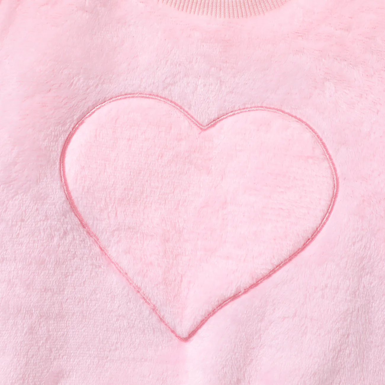 2PCS Toddler Girl Sweet Heart-shaped Set  Pink big image 1