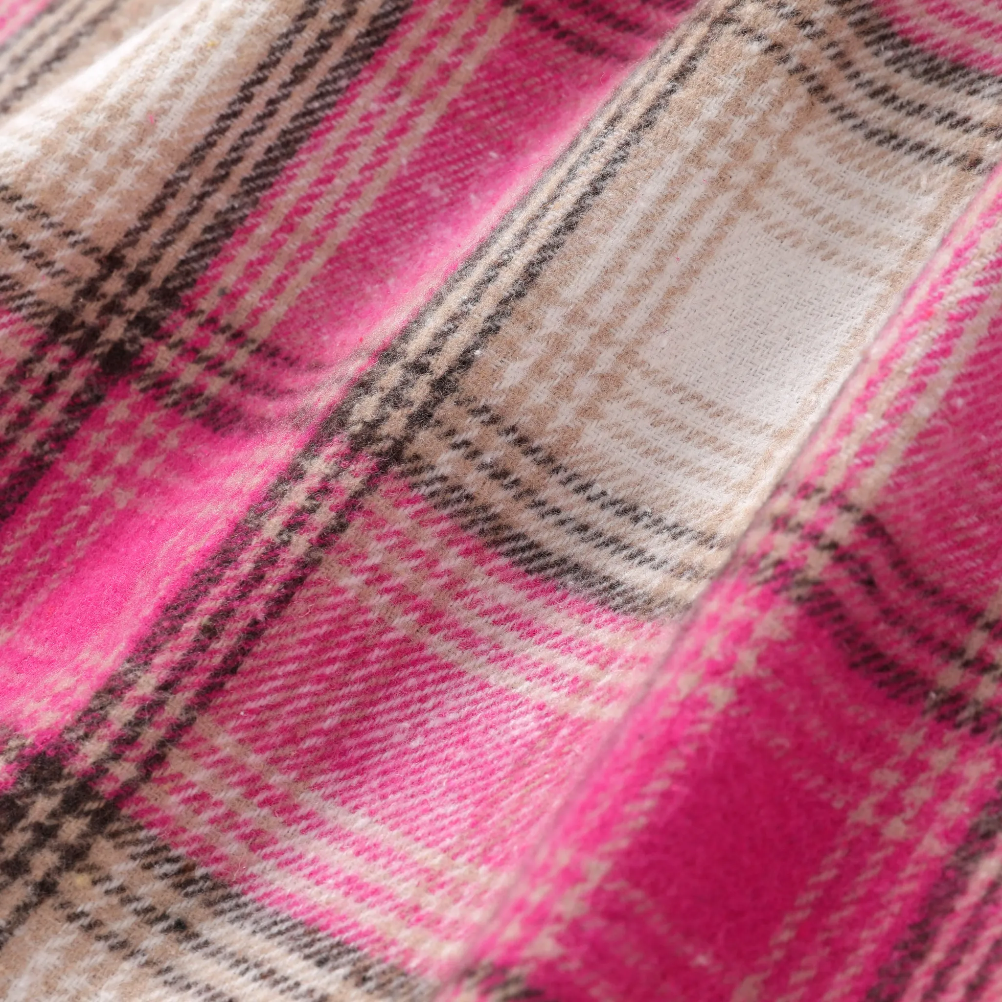 2PCS Kid Girl Classic Plaid Stitching Houndstooth Grid Dress Set  Pink image 5