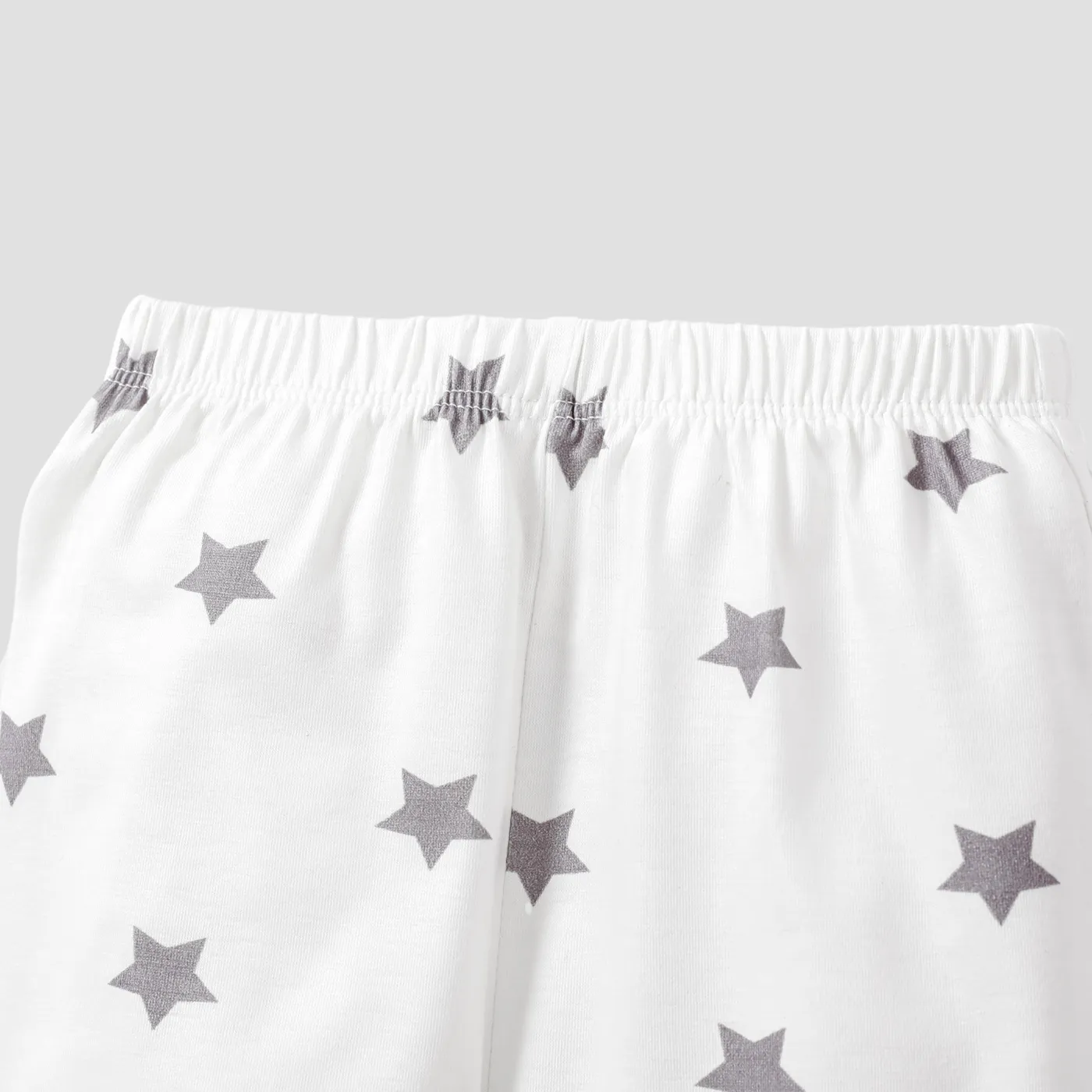 2pcs Baby/Toddler Girl/Boy Letter and Heart Pattern Pajamas Baby White image 5
